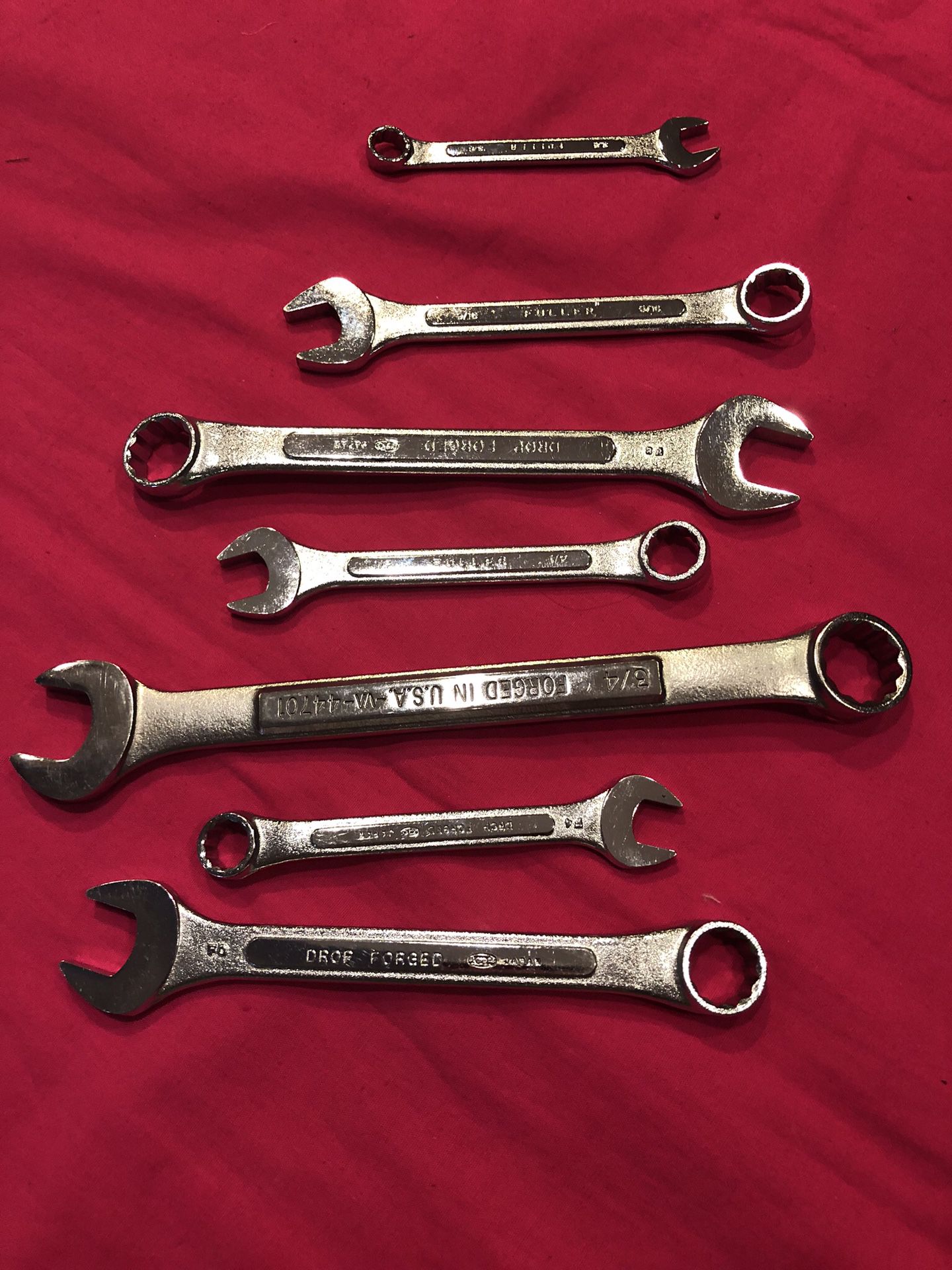 Combination Wrench Set - 7 PIECES