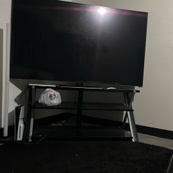 Vizio Tv And Glass Stand
