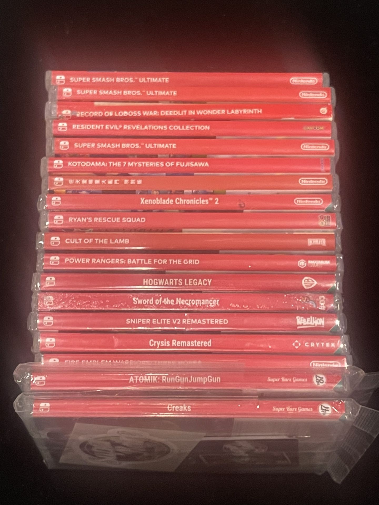 WHOLESALE Nintendo Switch Game Lot of 18 Games SUPER SMASH XENOBLADE CULT LAMB