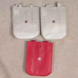 lululemon athletica Red and Gray Tote Bag Set 