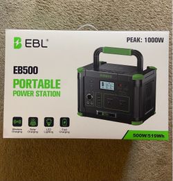 New Portable Power Station 500W/519Wh