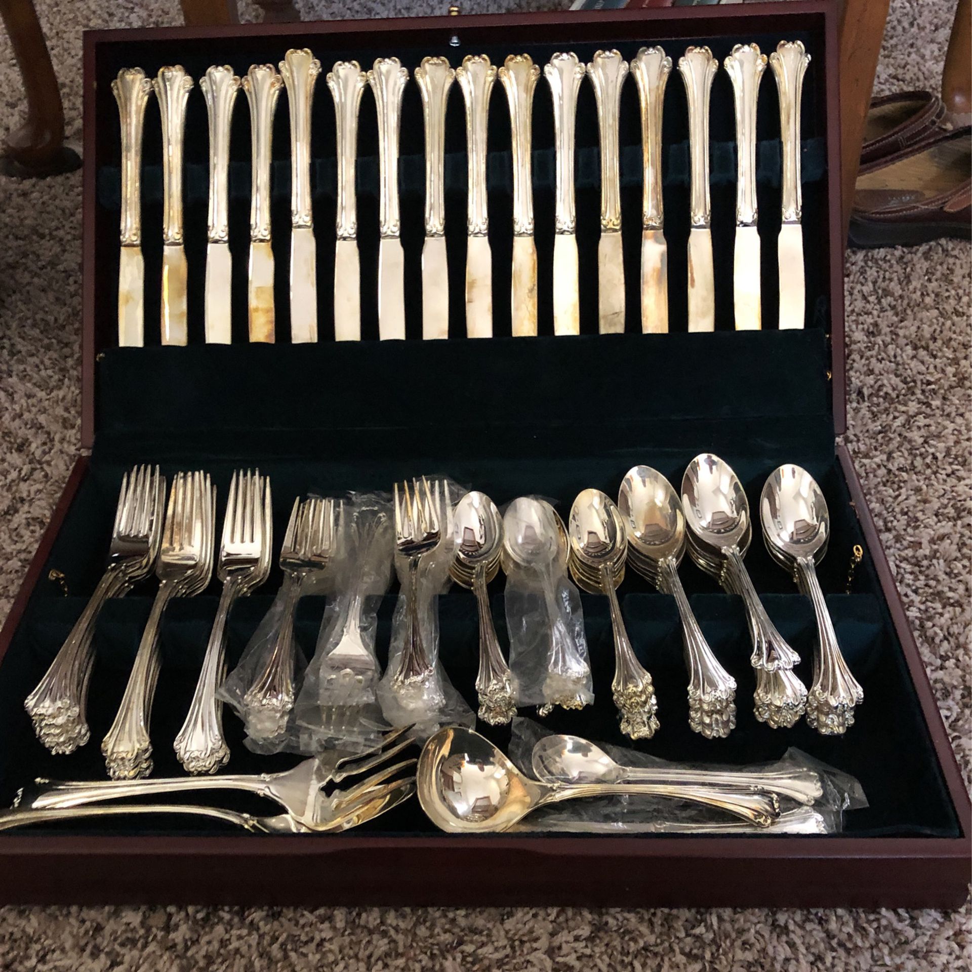 Silverware Service For Sixteen 