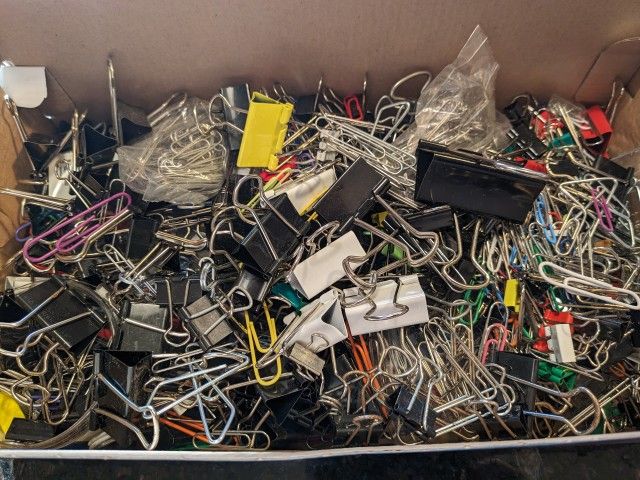 Lots And Lots Of Paper Clips.