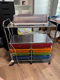 Alvin brand craft cart with wheels and drawers
