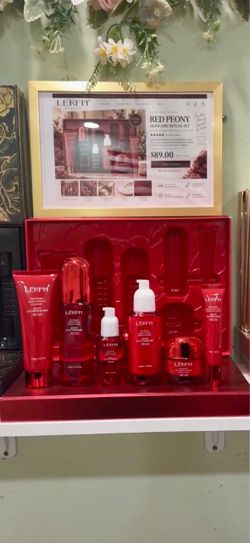 LERFM Red Peony Luxury Anti-Wrinkle 6-Piece Skincare Set