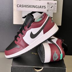 Jordan 1 Low SE Dark Beetroot Roma Green (GS) Size 5.5y  7y Meet Ups at Durango Casino 🎰 