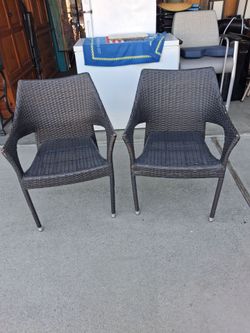 Heavy Duty! Wicker Chair's! Must GO!
