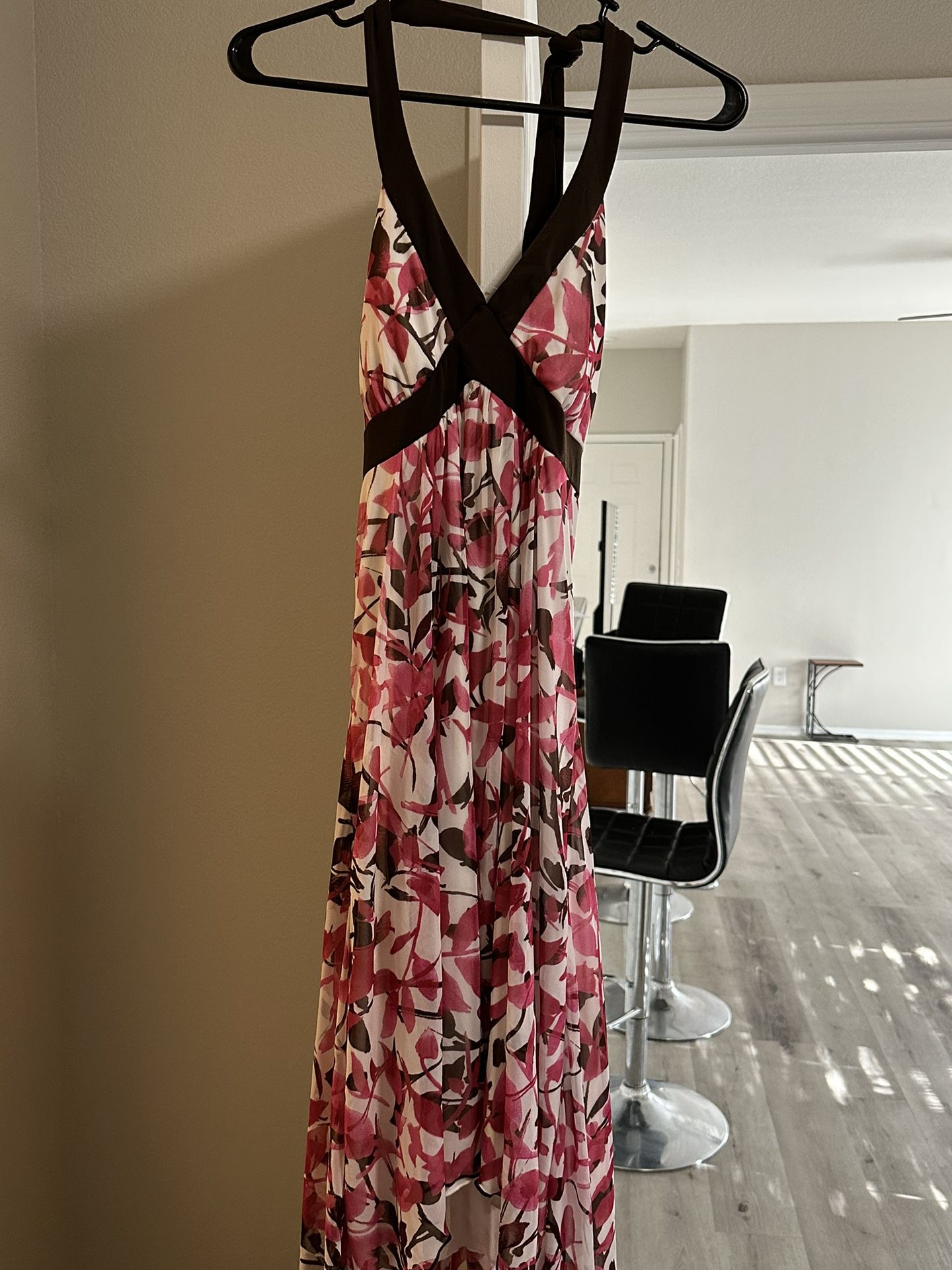 Pink ,brown And White Summer Dress Size M,brand Speechless