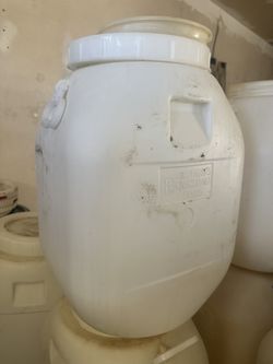 Empty Buckets With Lids