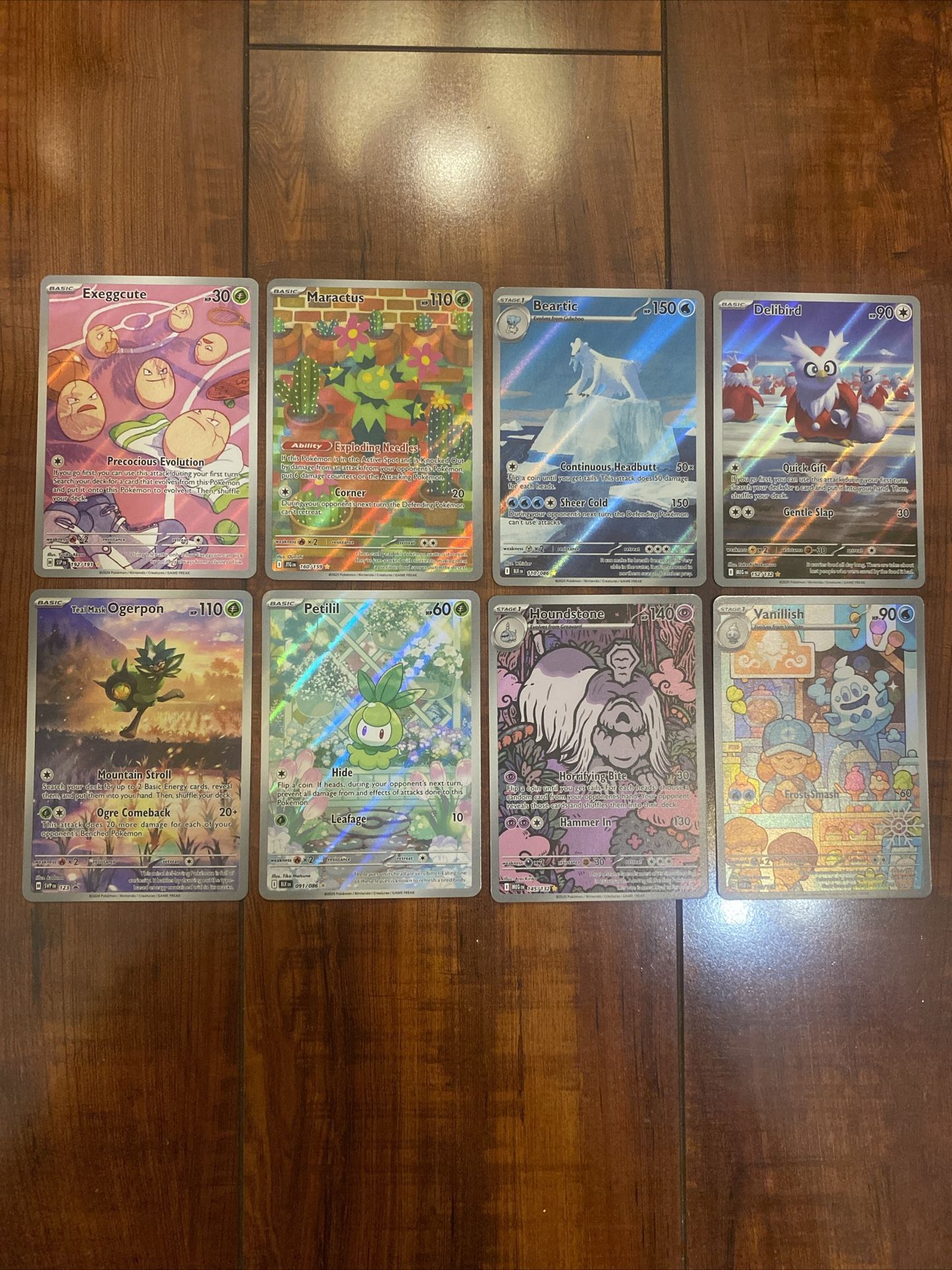 Pokemon Scarlet & Violet SV Illustration Full Art Holo Rare Lot of 8! NM/M! π₯
