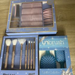 New Hair Brushes, New Makeup Blending Brushes, & Blow Out Set $20/All