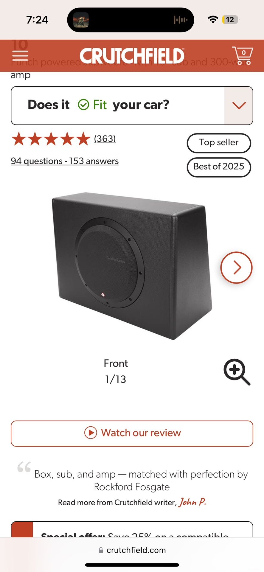 Rockford Fosgate P300-10