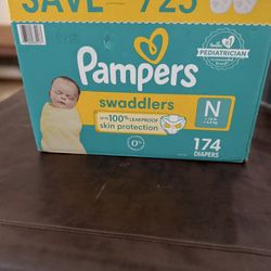 Diapers Pampers Swaddles Newborn 174 Ct 