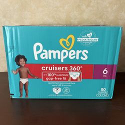 Pampers Diapers Cruisers 360 - Size 6, 80 Count
