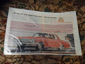 1962 Chevy Impala Advertising Poster