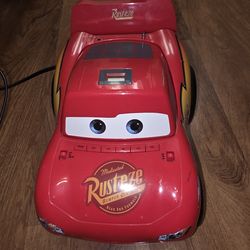 Rare Lightning McQueen Disney Cars CD/Radio Boombox Model C500B -