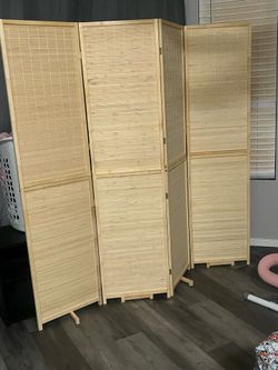 Bamboo room screen divider