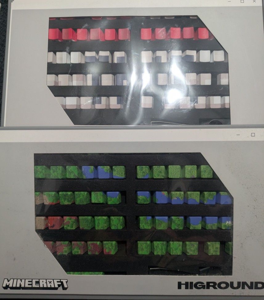Minecraft Higround keyboard Caps