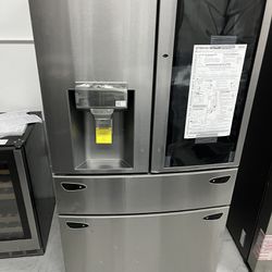 (Knock, Knock) ↪️LG Refrigerator, InstaView, Full-Convert Drawer, Craft Ice in PrintProof Stainless