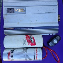 Car audio lot Alpine, RockfordFosgate, Stinger