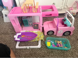 Barbie camper playset and Chelsea Camper