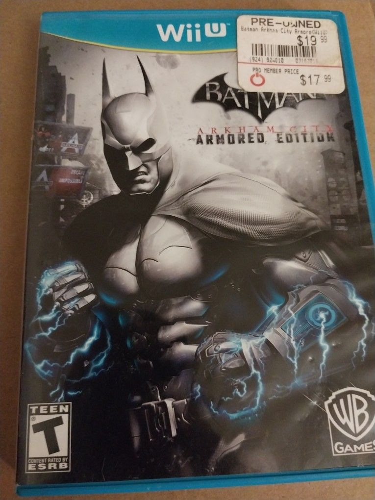 Batman Arkham City For The Nintendo Wii U