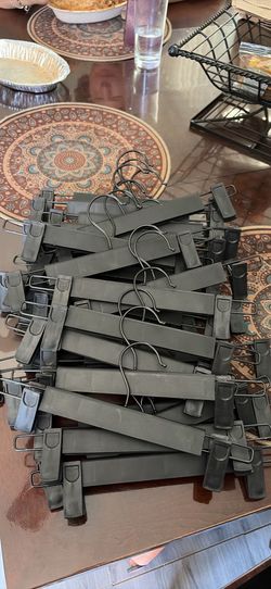 Black 46 set hangers for ALL BOTTOMS
