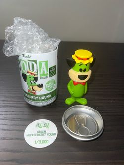VAULTED LIMITED EDITION 3000 PIECE ECCC EXCLUSIVE Green Huckleberry Hound Funko Soda Hanna-Barbera
