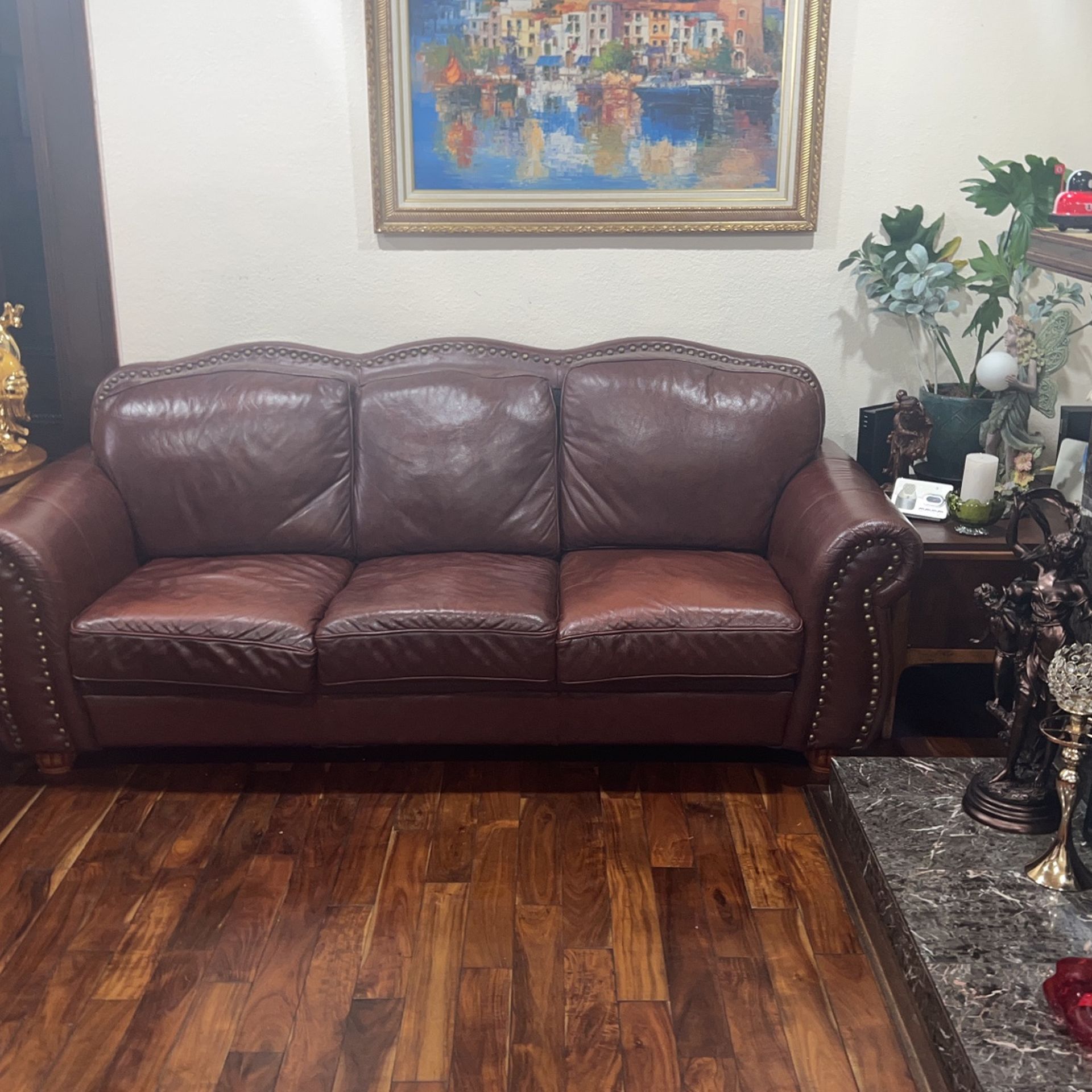 real leather two set couches for Sale in Inglewood, CA OfferUp