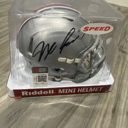 Jaxon Smith-Njigba Ohio State Mini Helmet! Brand new with Beckett COA! 