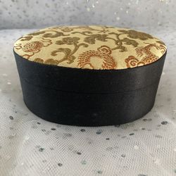 Vintage Silk Brocade Trinket/Jewelry Box 