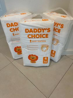 Brand new 76 in a pack daddy‘s choice diapers