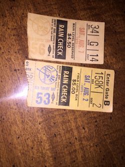 Vintage Yankees ticket stubs