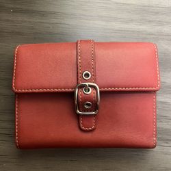 Red Coach Wallet
