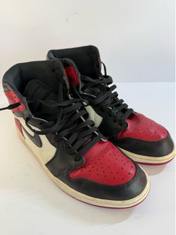 Nike Air Jordan 1 Retro High OG Bred Toe Men's Size 13 555088-610 No Box
