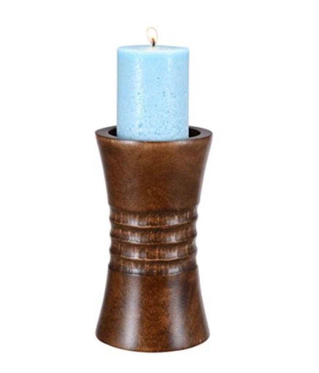 Brown Pillar Candle Holder