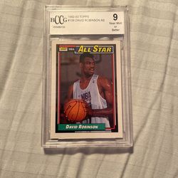 1992 Topps David Robinson #106 Graded 9