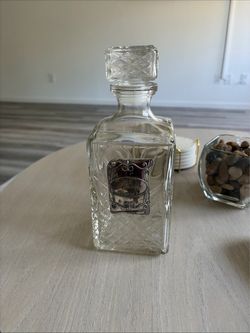 Glass Whiskey Decanter with Stopper