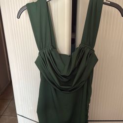Green Long  Dress 