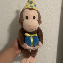 Curious George Birthday Plush Vintage