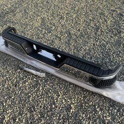 NEW 2019-2021 Chevy Silverado 1500 / GMC Sierra 1500 Rear Chrome Step Bumper