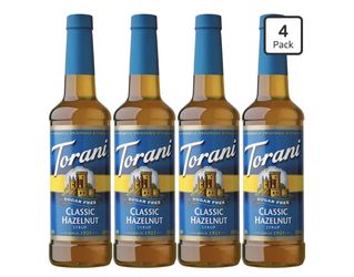 Torani Sugar Free Syrup, Classic Hazelnut, 25.4 Ounces (Pack of 4)