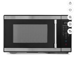 Hamilton Beach 1.1 cu ft Countertop Microwave Oven, Black and Stainless Steel