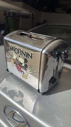 Disney Mickey Mouse “Mornin” stainless steel toaster