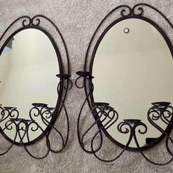 Oval Mirrors (qty 2)