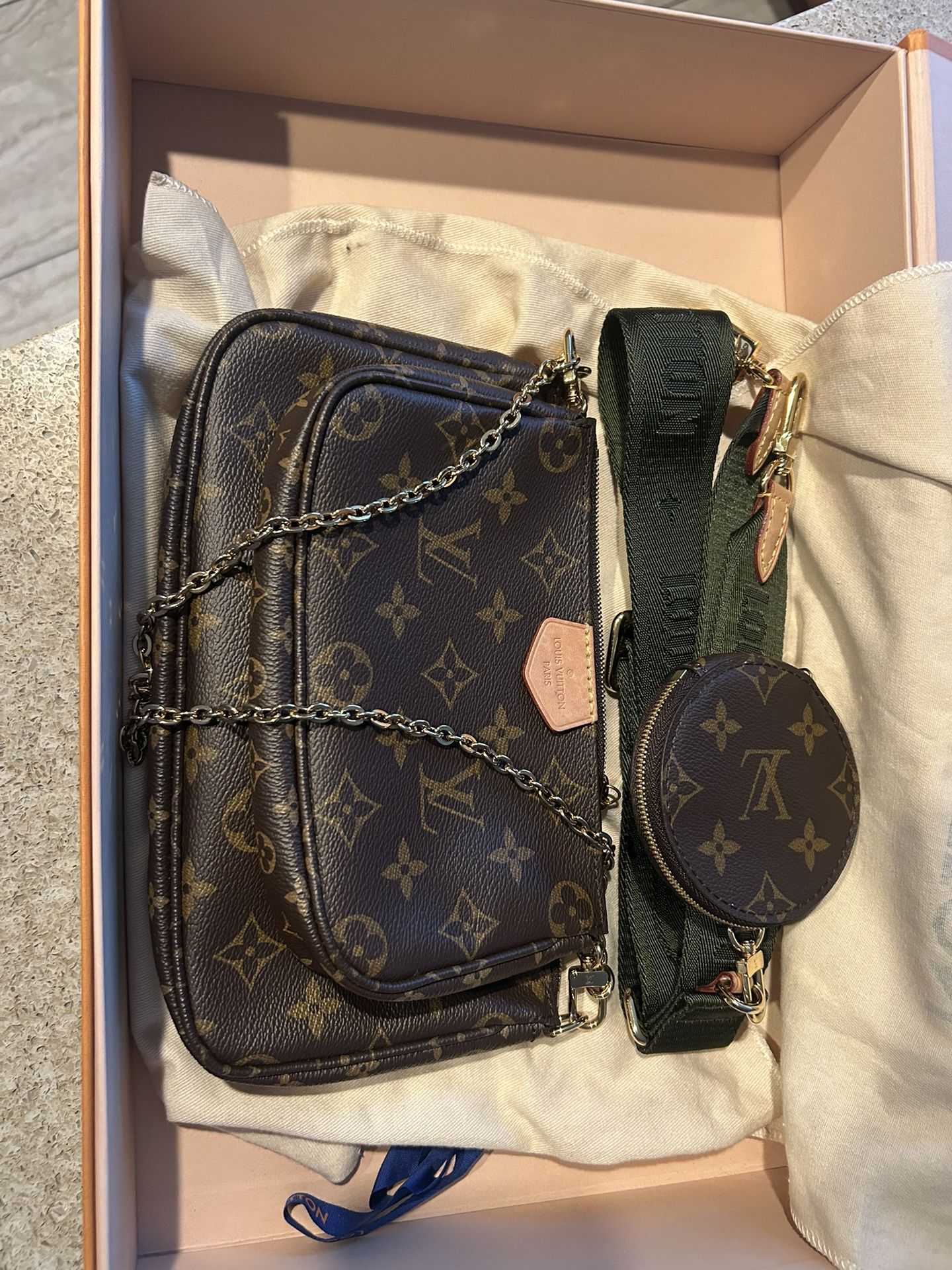 Louis Vuitton Crossbody Bag Green