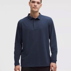 lululemon Evolution Long Sleeve Polo Shirt - Navy