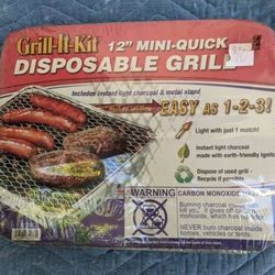 Disposable grill kit