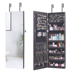 Jewelry Organizer Cabinet w/Mirror