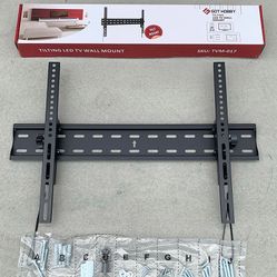 New In Box $15 TV Wall Mount for 37”-75” TVs, Tilt Bracket Max VESA 600x400mm, Max Weight 110 Lbs